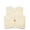 Childrens Gilet Natural Wool