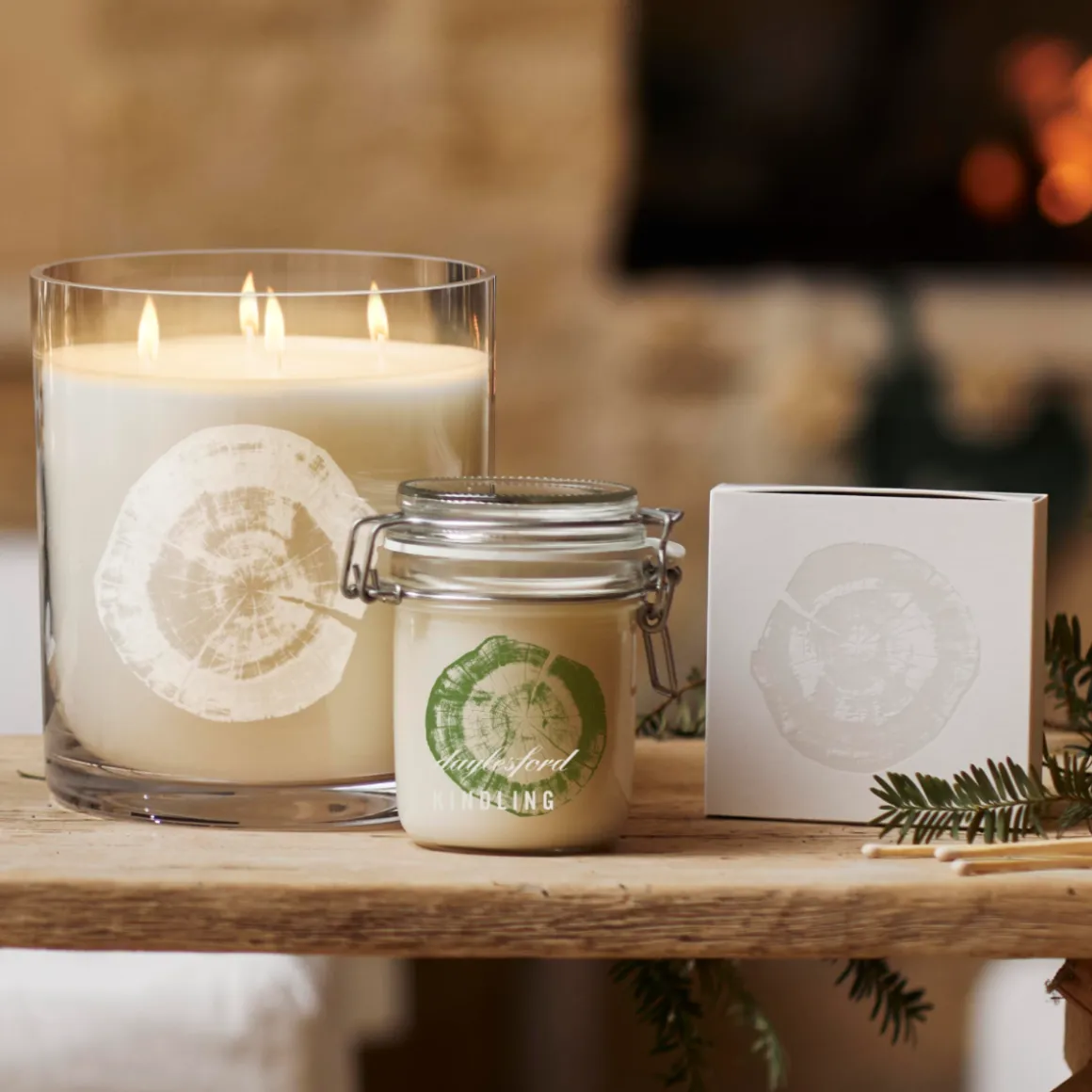 Christmas Kindling Candle