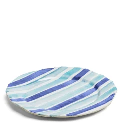 Circus Stripe Blue Charger Plate