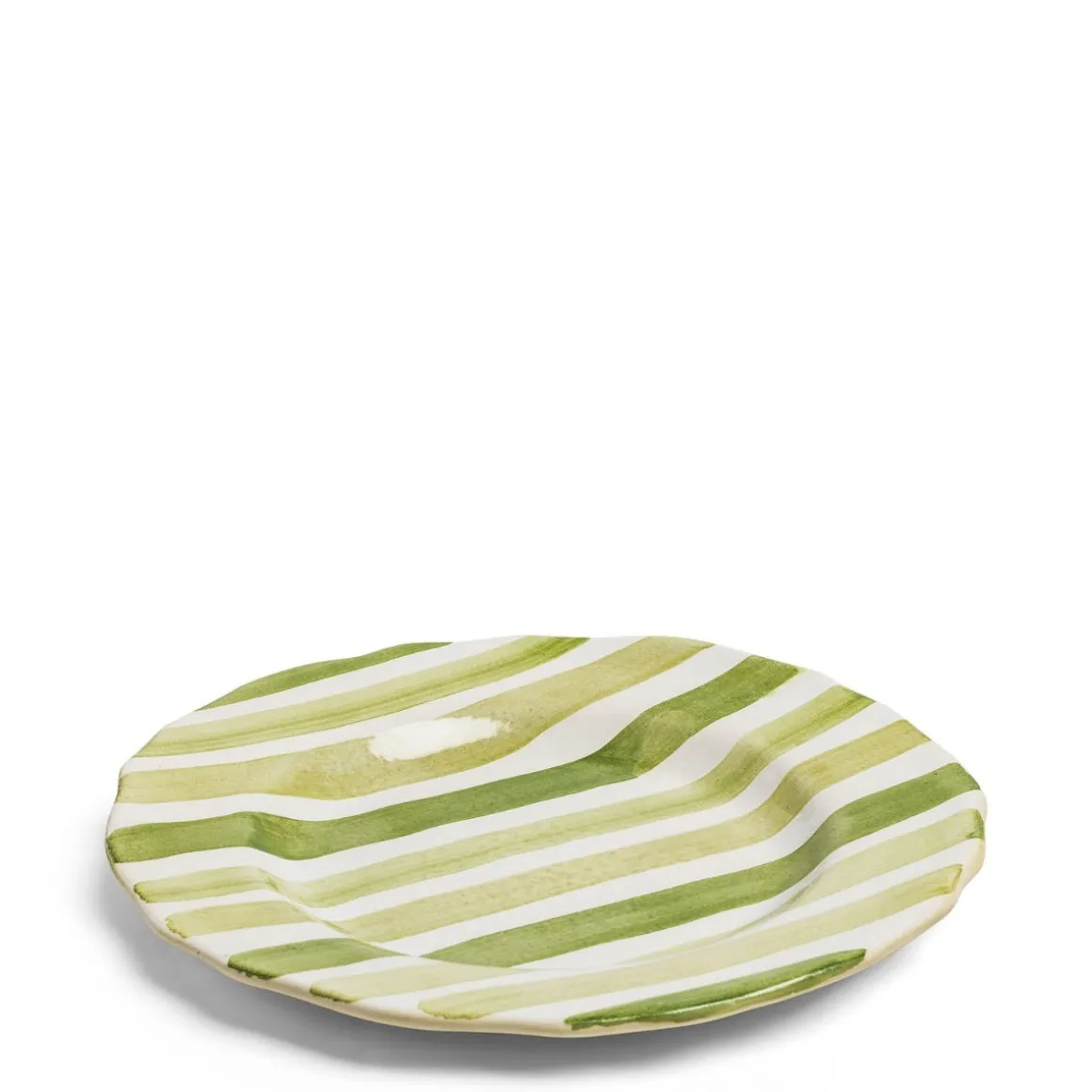 Circus Stripe Green Dinner Plate
