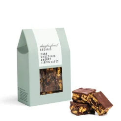 Dark Chocolate Cherry Tiffin Bites