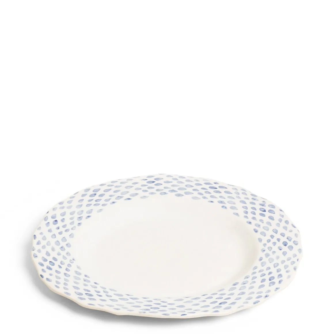 Dot Dinner Plate Blue