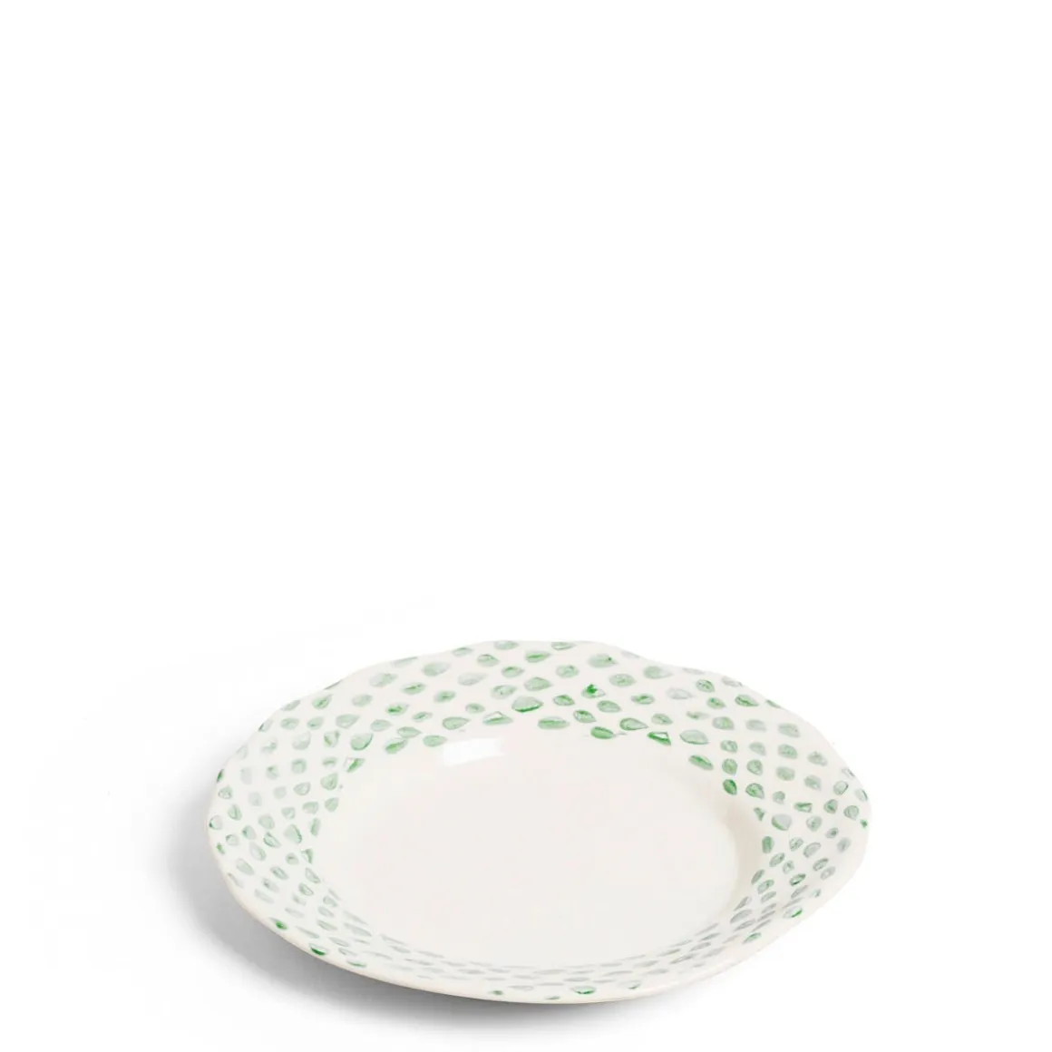 Dot Side Plate Green
