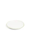Edge Dessert Plate Green