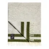 Elmstead Wool Throw Double Stripe Grey