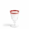 Fine Stripes Wine Glass Claret