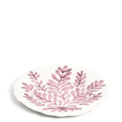 Leaf Dinner Plate Pink