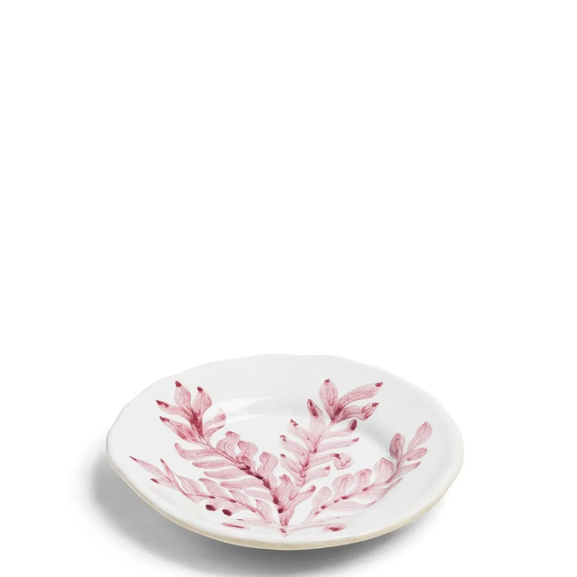 Leaf Side Plate Pink