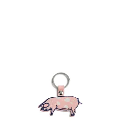 Leather Pig Keyring
