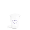 Lilac Heart Glass