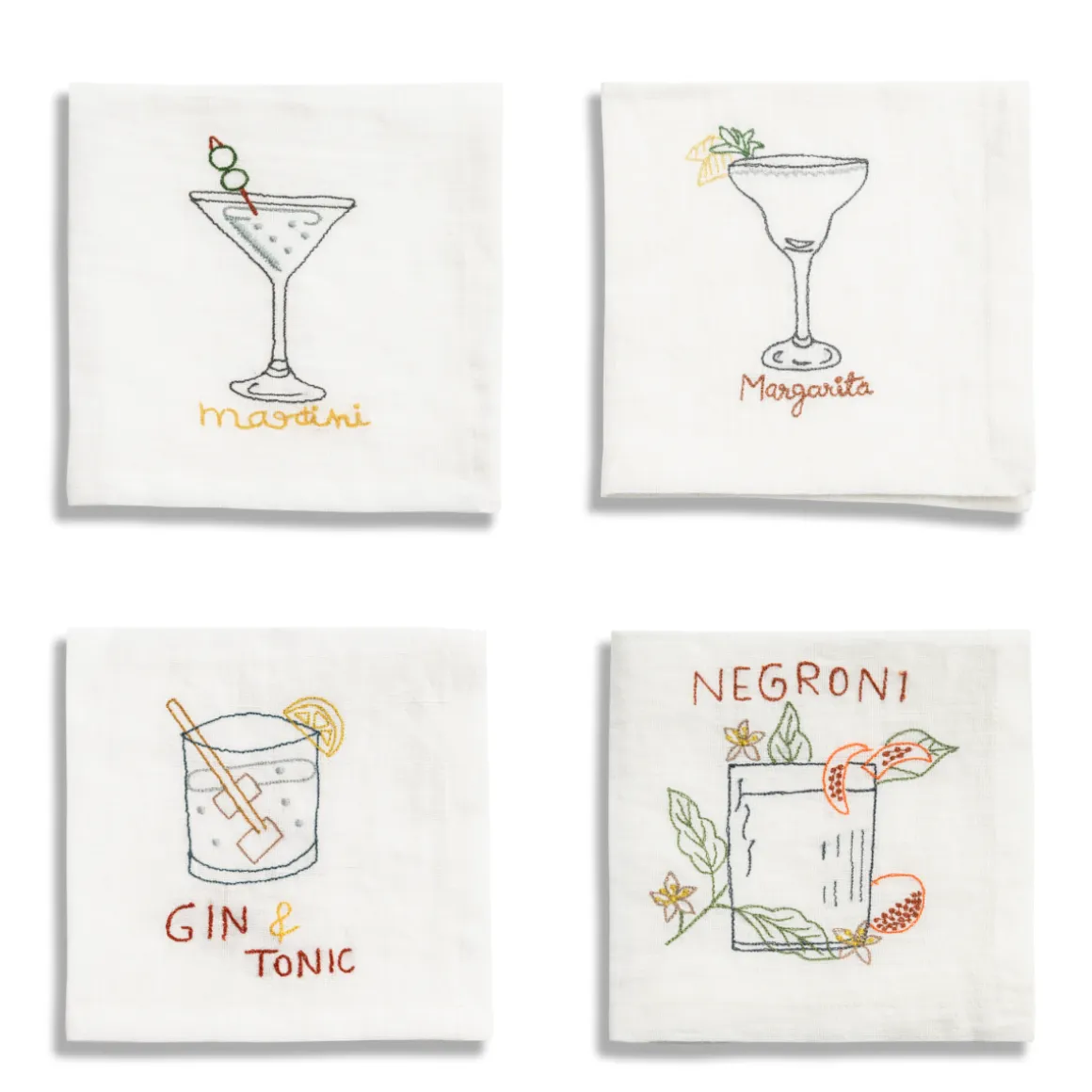 Linen Cocktail Napkin Set