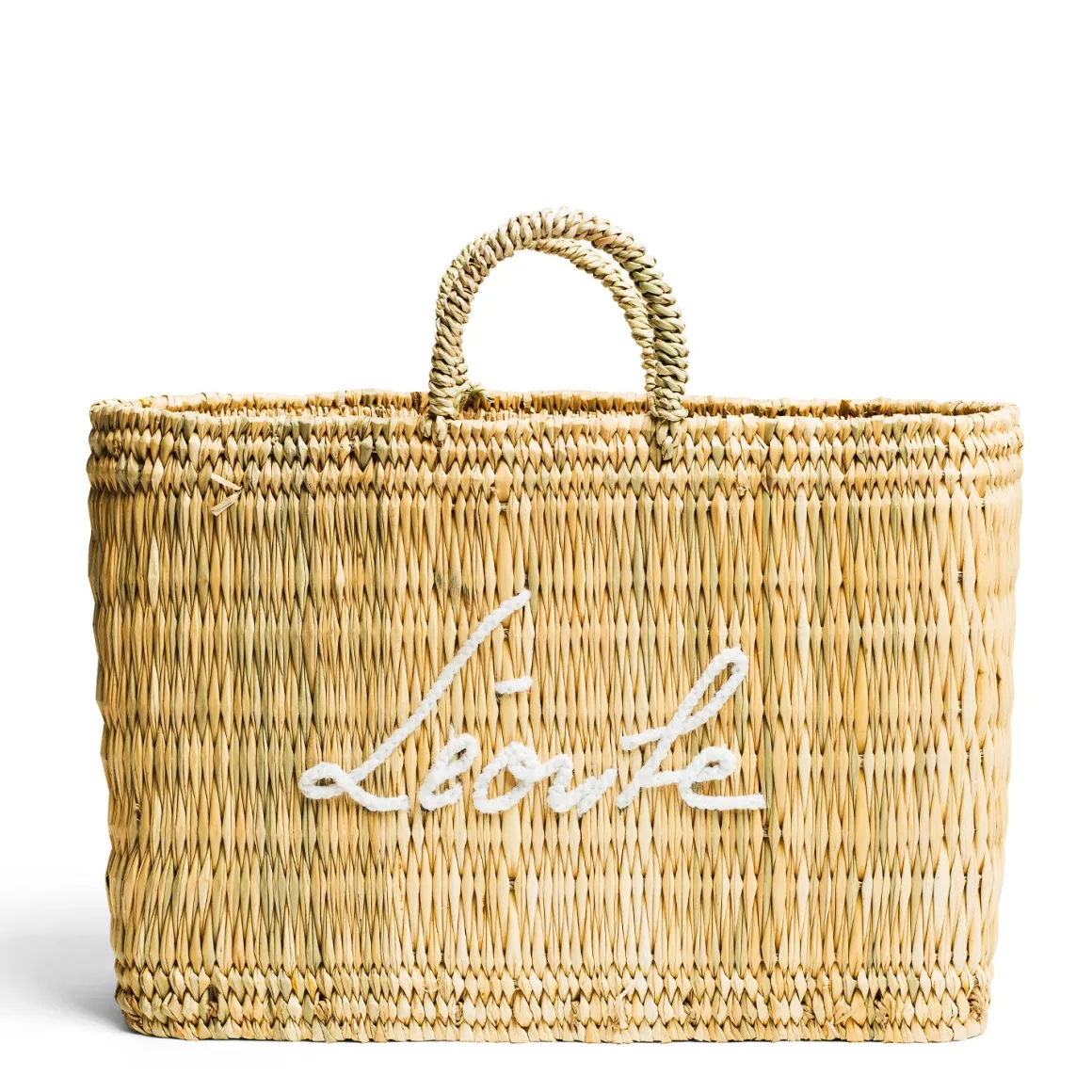 Léoube White Basket Bag
