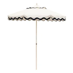 Market Umbrella White Scallop