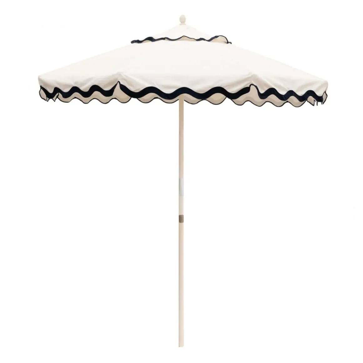 Market Umbrella White Scallop