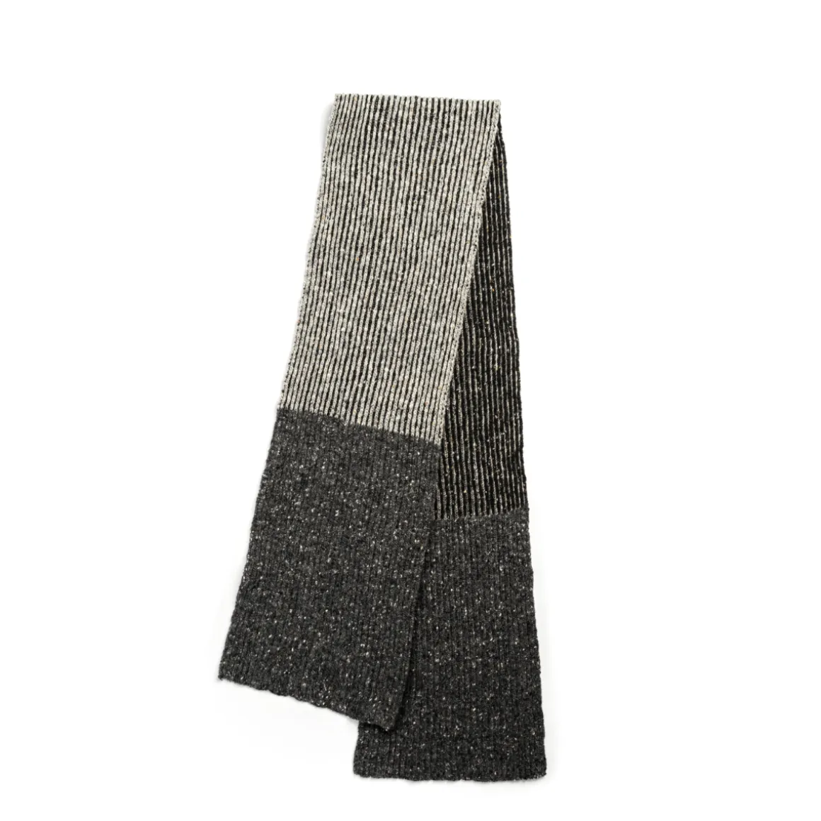 Mens Shin Scarf Charcoal