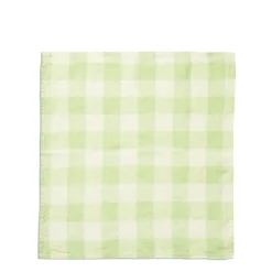 Mint & White Check Napkin
