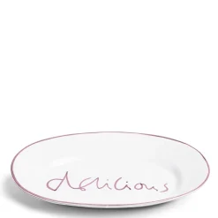 Oddington Delicious Platter Oval Lilac Ceramic