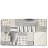 Patchwork Quilt Navy & White Large
