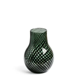 Riley Stout Green & Black Stripe Vase Small