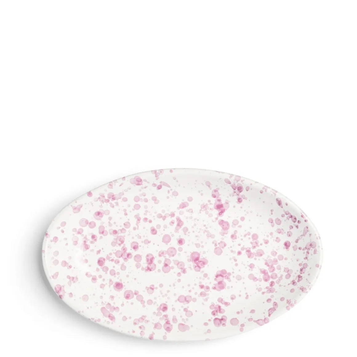 Solstice Splatter Oval Dish Lilac Ceramic