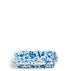 Spaltter Small Rectangular Dish Blue Enamel