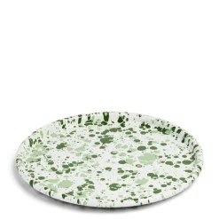 Splatter Tray Green Enamel