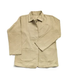 Stone Cotton Twill Jacket