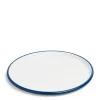 White & Blue Enamel Pizza