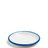White & Blue Enamel Plate Small