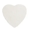 White Linen Heart Placemat