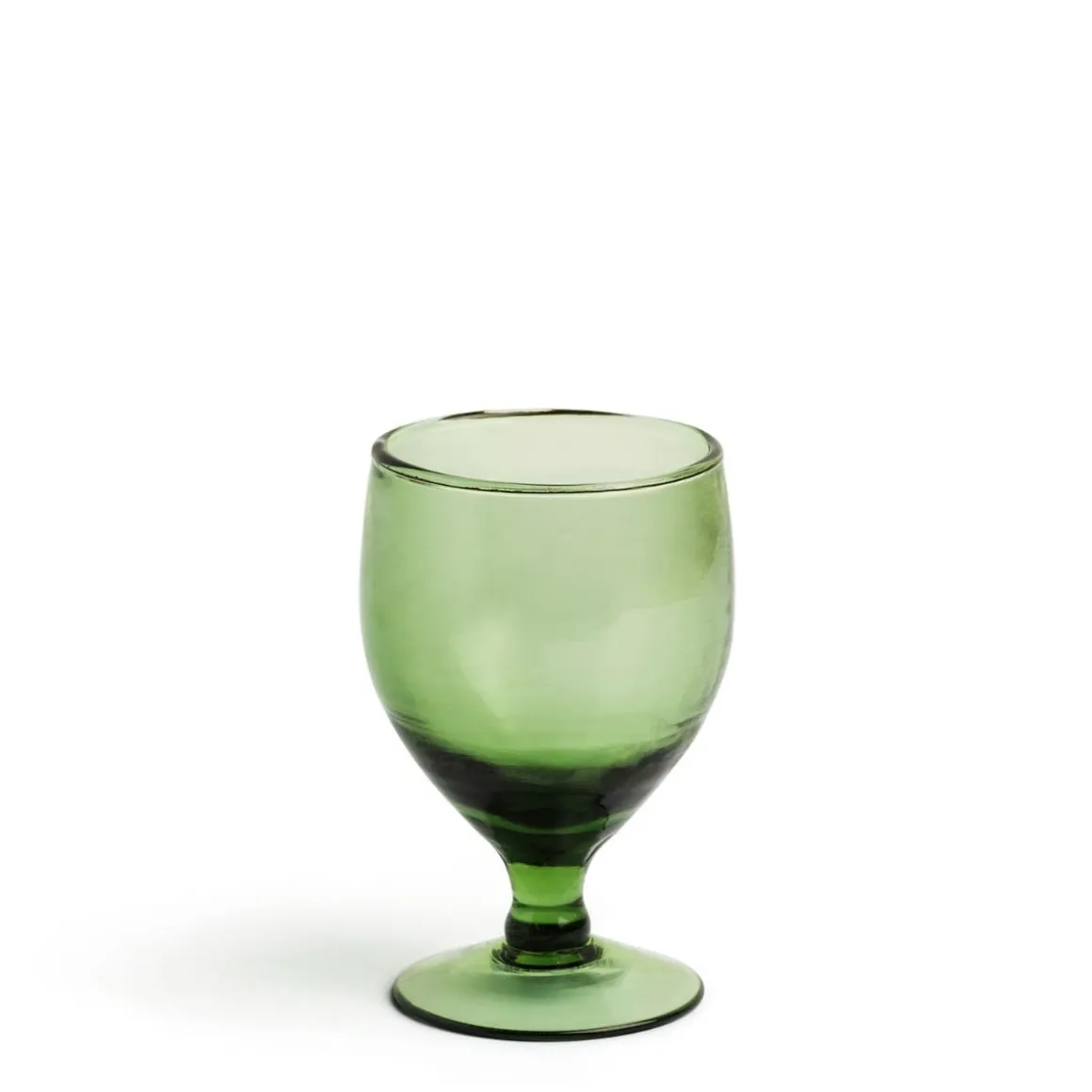 Wine Glass Smoke Green