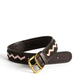 ZigZag Dog Collar Red
